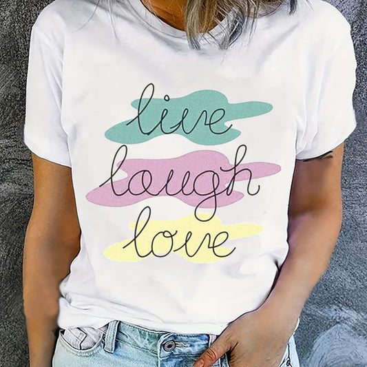 Дамска тениск LIVE LAUGH LOVE